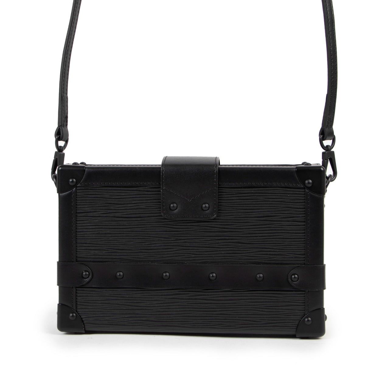 Shop authentic second hand designer luxury Louis VuittonPetite Malle All Black Bag at Labellov