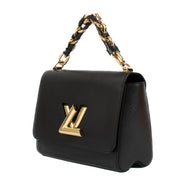 Shop safe online at Labellov in Antwerp, Brussels and Knokke this 100% authentic second hand Louis Vuitton Black Epi Leather Twist MM Top Handle Bag