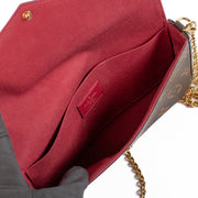 Shop safe online at Labellov in Antwerp, Brussels and Knokke this 100% authentic second hand Louis Vuitton Monogram Canvas Pochette Félicie