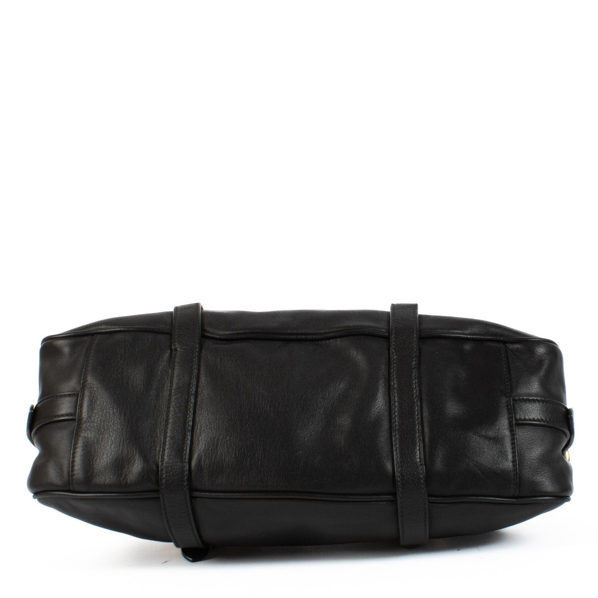 Shop 100% authentic Prada Black Soft Calf Leather Bauletto Top Handle at Labellov.com.