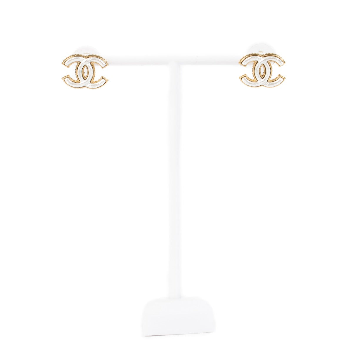 Chanel 23A Pearly CC Earrings