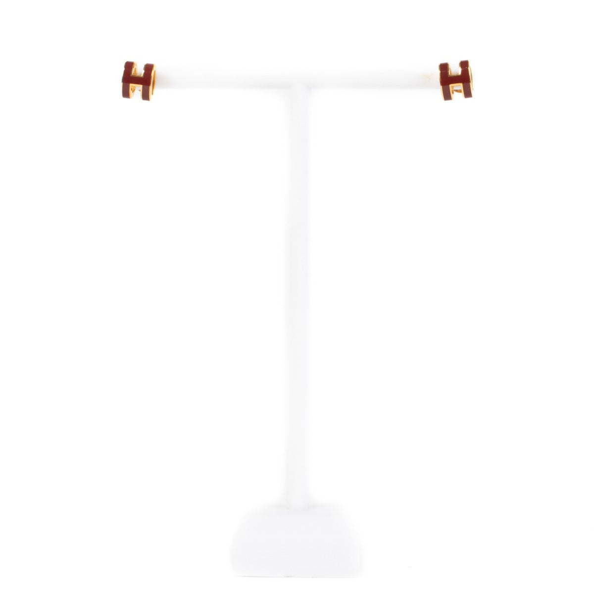 Hermès Rouge H Mini Pop H Earrings
