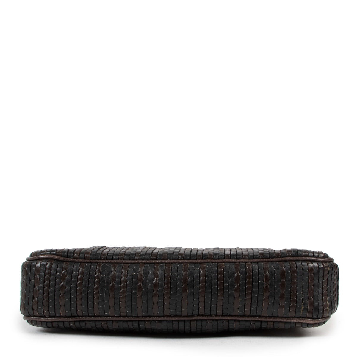 Shop vintage Delvaux Brown Toile De Cuir Turnlock Crossbody Bag at Labellov