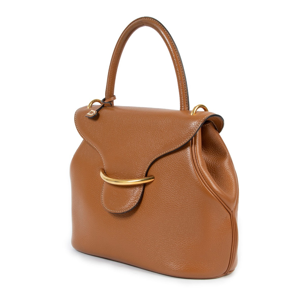 Shop vintage Delvaux Fauve Baltimore PM Top Handle Bag at Labellov