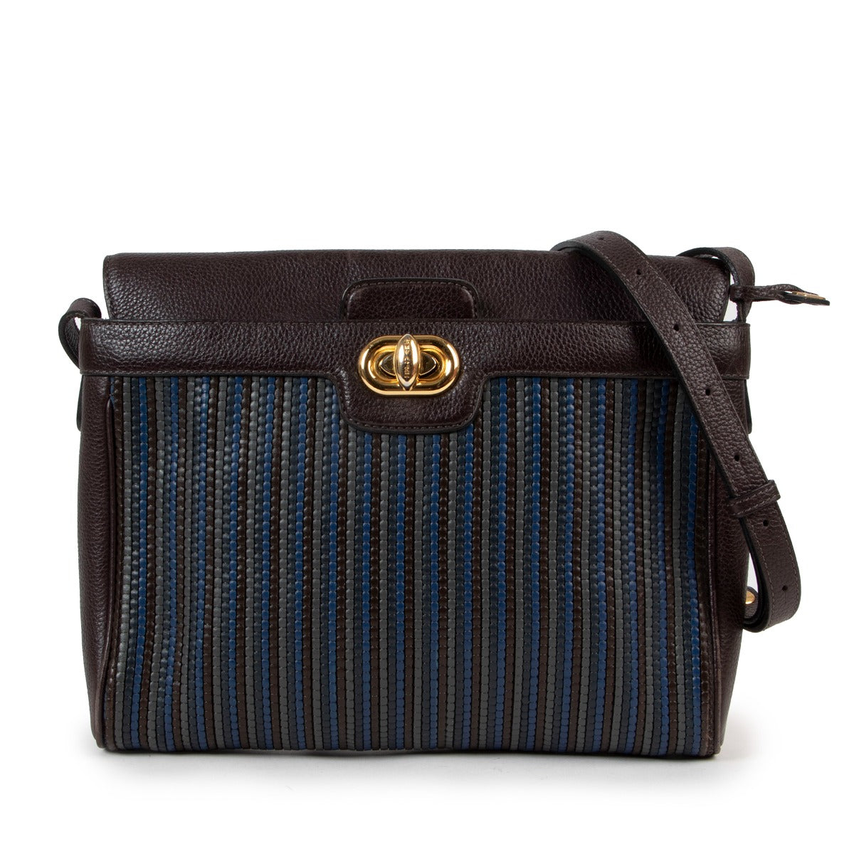 Buy online an authentic Delvaux multicolor Toile De Cuir Crossbody in good condition at Labellov in Antwerp.