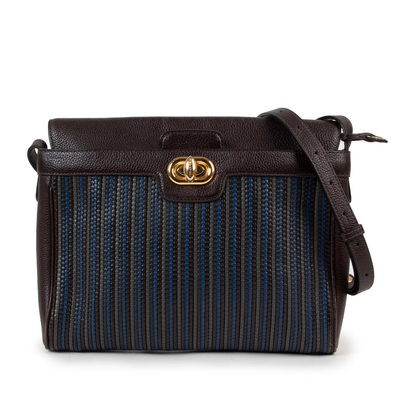 Buy online an authentic Delvaux multicolor Toile De Cuir Crossbody in good condition at Labellov in Antwerp.