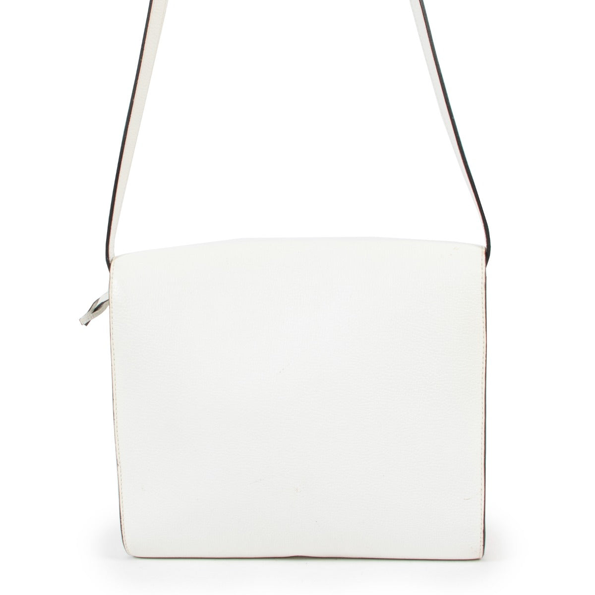 Shop vintage Delvaux White Turnlock Crossbody Bag at Labellov