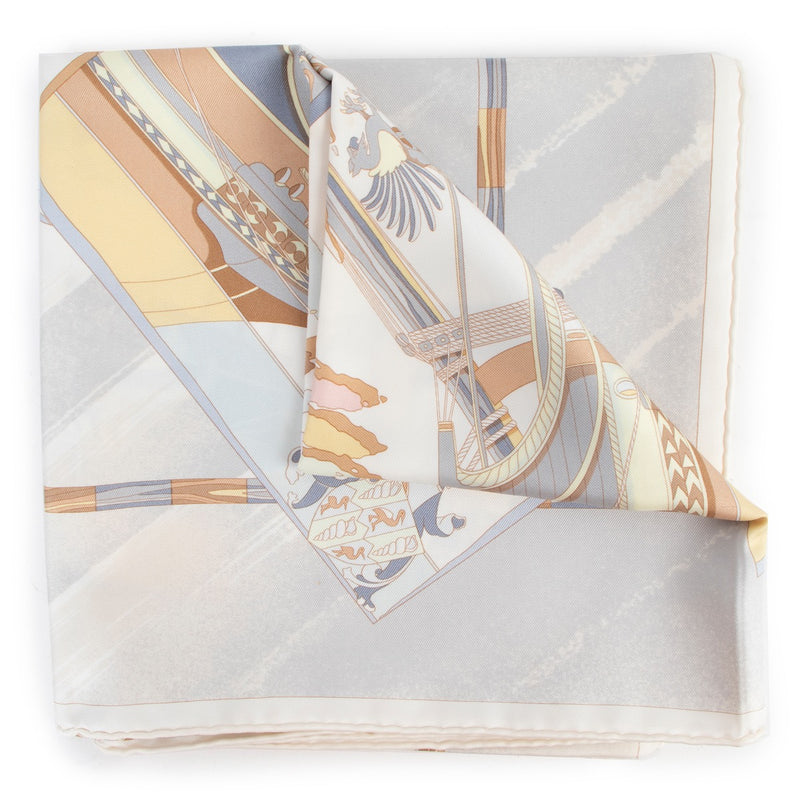 Buy an authentic second Hermès Carré 90 Les Fleurs Pour Le Dire Silk Scarf in very good condition