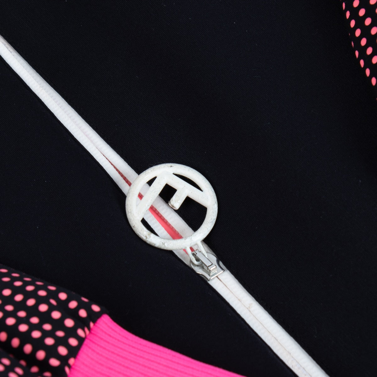 Fendi Black And Pink Bomber Jacket - Size IT42
