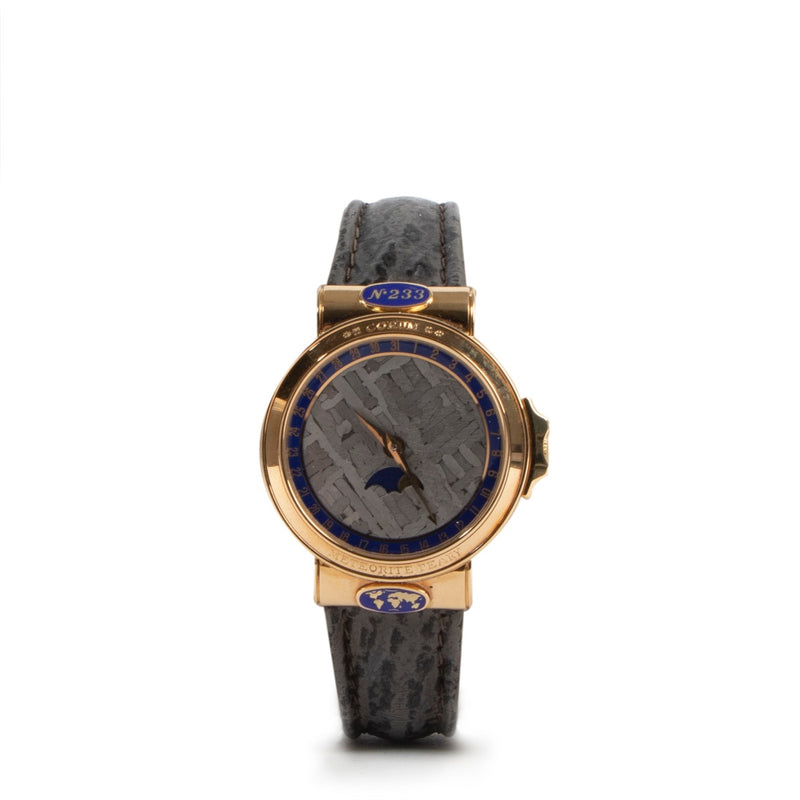 Buy online an authentic second hand Corum Grey Meteorite Peary 61.450.56 Watch in very good condition at Labellov in Antwerp.