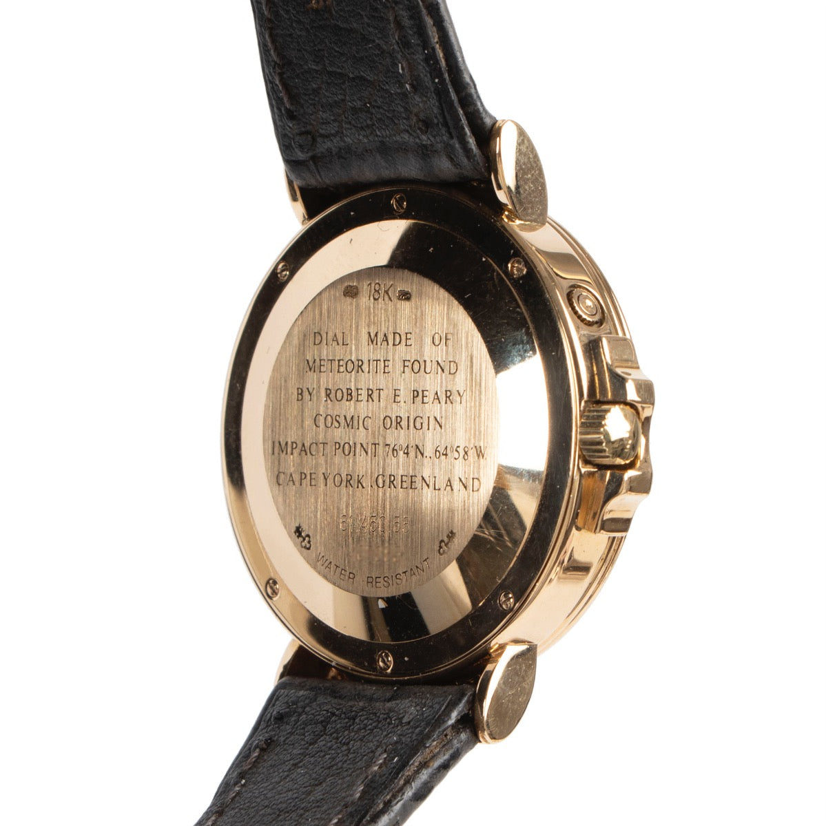 Buy online an authentic second hand Corum Grey Meteorite Peary 61.450.56 Watch in very good condition at Labellov in Antwerp.