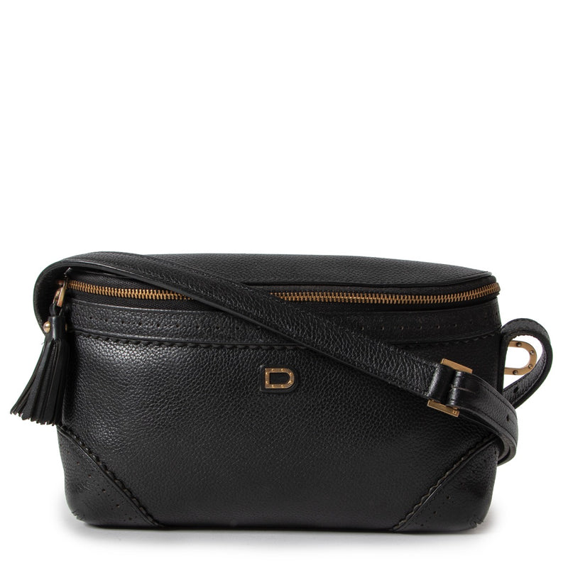 Buy an authentic second hand Delvaux Marie Black Leather Crossbody in very good condition at Labellov