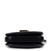 Buy an authentic second hand Delvaux Vintage Navy Blue Box Calf D Logo Shoulder Bag in very good condition at Labellov
