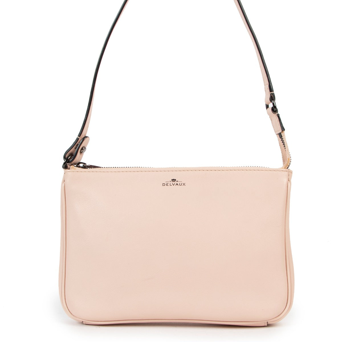 Buy online an authentic second hand Delvaux pink shoulder bag in good condition at Labellov in Antwerp.