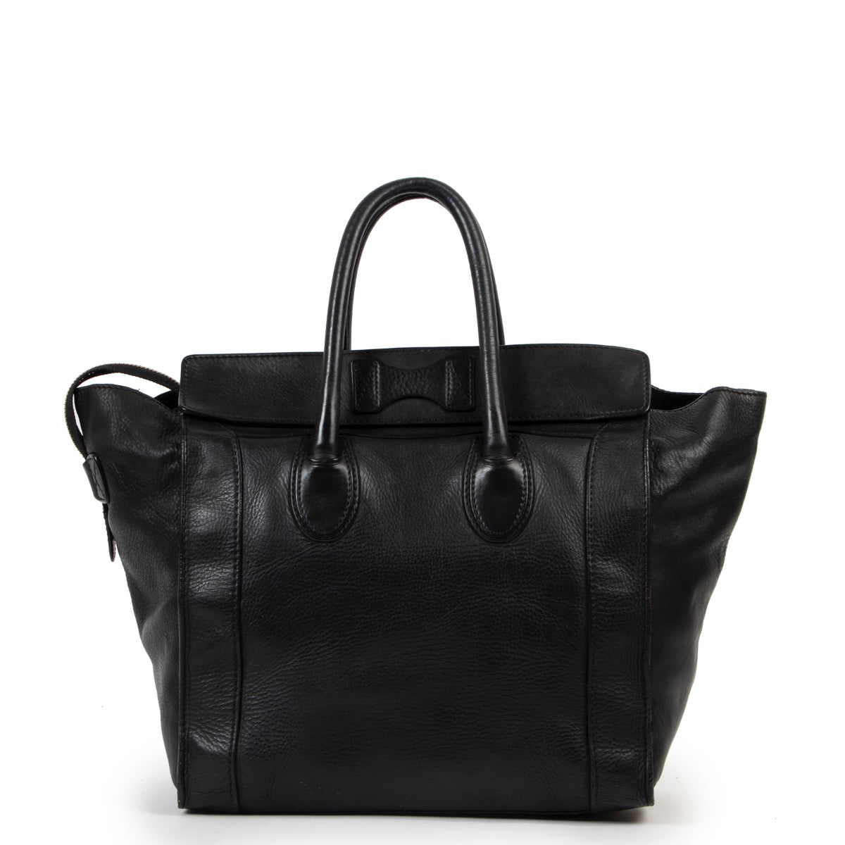 Buy an authentic second hand Celine Black Leather Luggage Bag in good-preloved condition at Labellov.