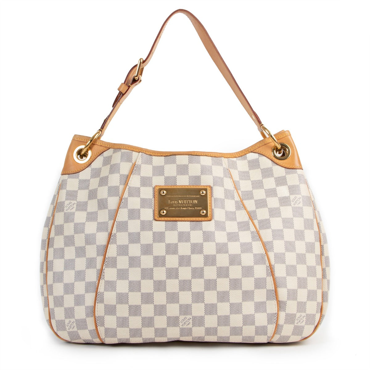 Shop authentic second hand designer vintage Louis Vuitton Galliera PM Damier Azur Canvas Bag at Labellov