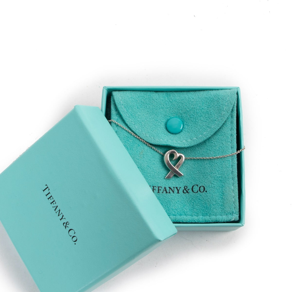 Shop authentic second hand Tiffany & Co Paloma Picasso Loving Heart Necklace at Labellov