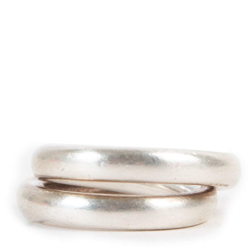 Shop authentic second hand luxury designer jewelry Hermès Silver Vertige Ring at Labellov