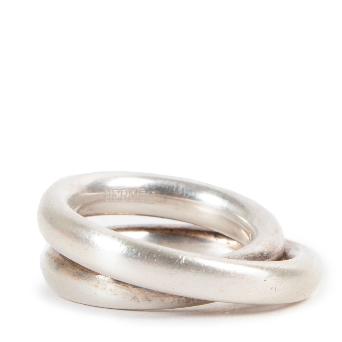 Shop authentic second hand luxury designer jewelry Hermès Silver Vertige Ring at Labellov
