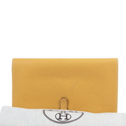 Hermès Dogon Duo Jaune Ambre Togo PHW Wallet