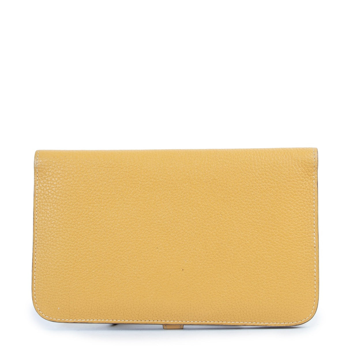 Hermès Dogon Duo Moutarde Togo PHW Wallet