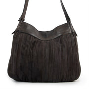 Shop safe online at Labellov in Antwerp this 100% authentic second hand Delvaux Dark Grey Desert Crossbody