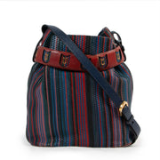 Shop safe online at Labellov in Antwerp this 100% authentic second hand Delvaux Multicolor Toile De Cuir Calicot Crossbody