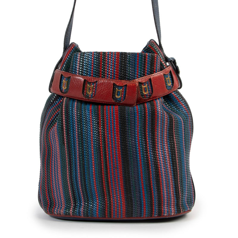 Shop safe online at Labellov in Antwerp this 100% authentic second hand Delvaux Multicolor Toile De Cuir Calicot Crossbody
