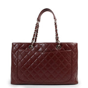 Shop second hand designer luxury Chanel Burgundy Quilted Caviar Leather XL Grand Shopping Tote at Labellov