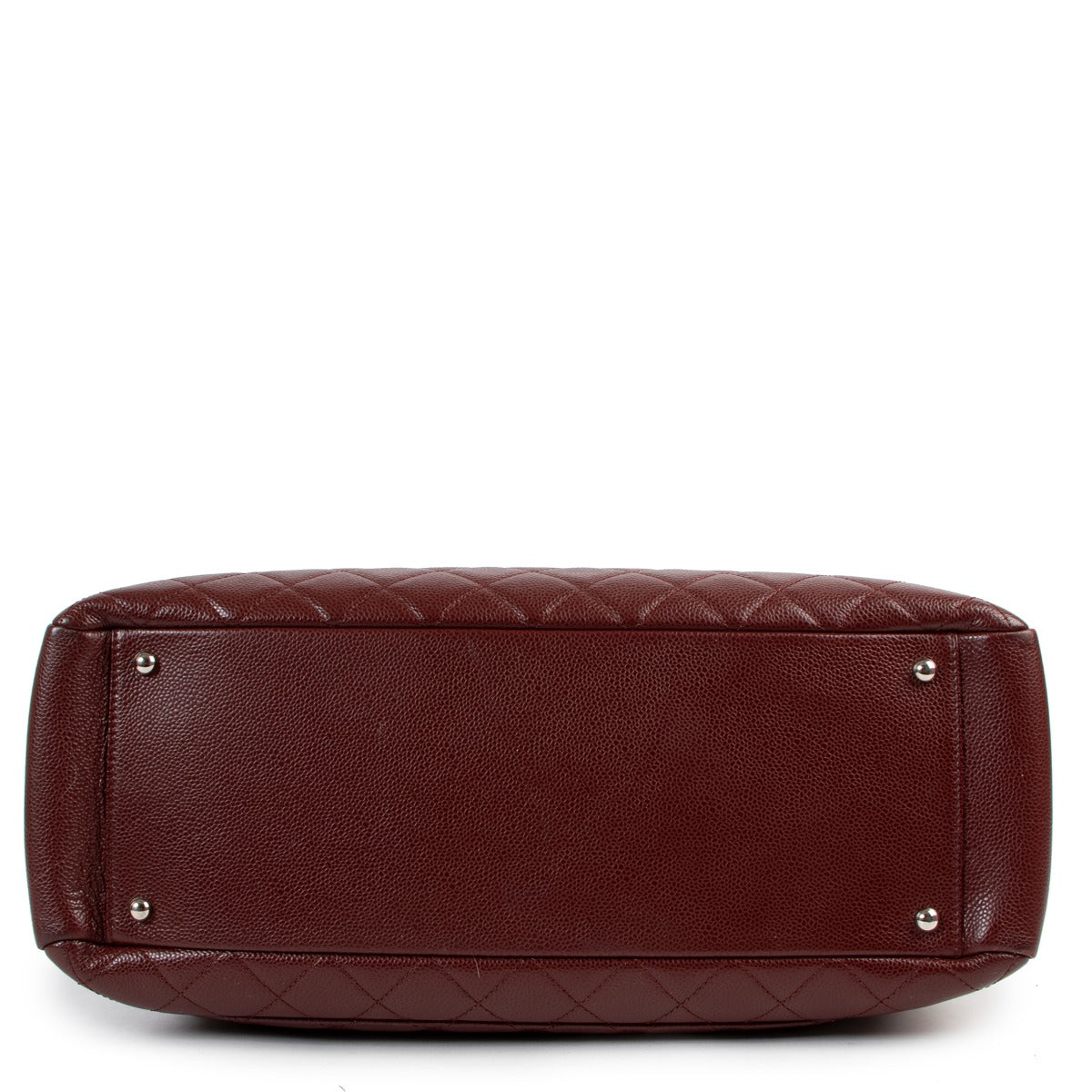 Shop second hand designer luxury Chanel Burgundy Quilted Caviar Leather XL Grand Shopping Tote at Labellov