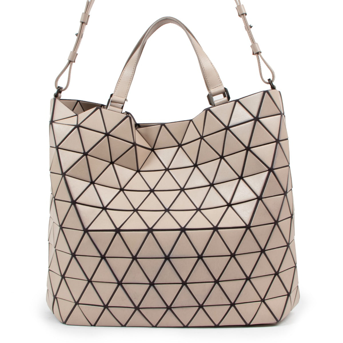 Issey Miyake Bao Bao Beige Crystal Matte Bag