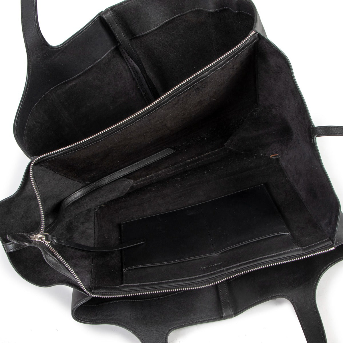 Celine Black Medium Tri-Fold Tote Bag