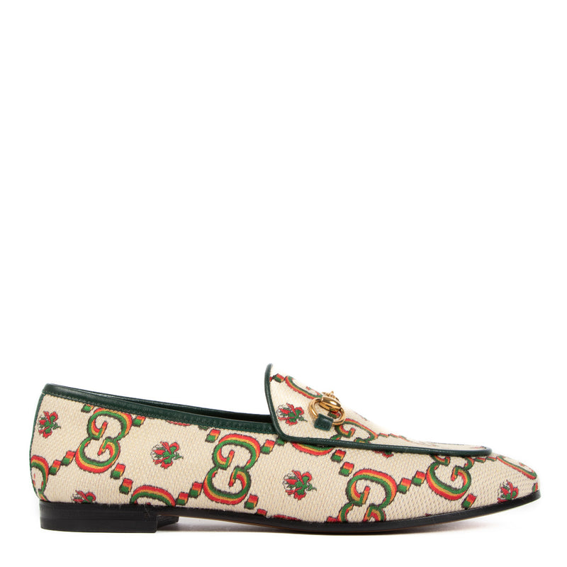 Gucci Stoffen Jordaan Loafers - maat 37,5