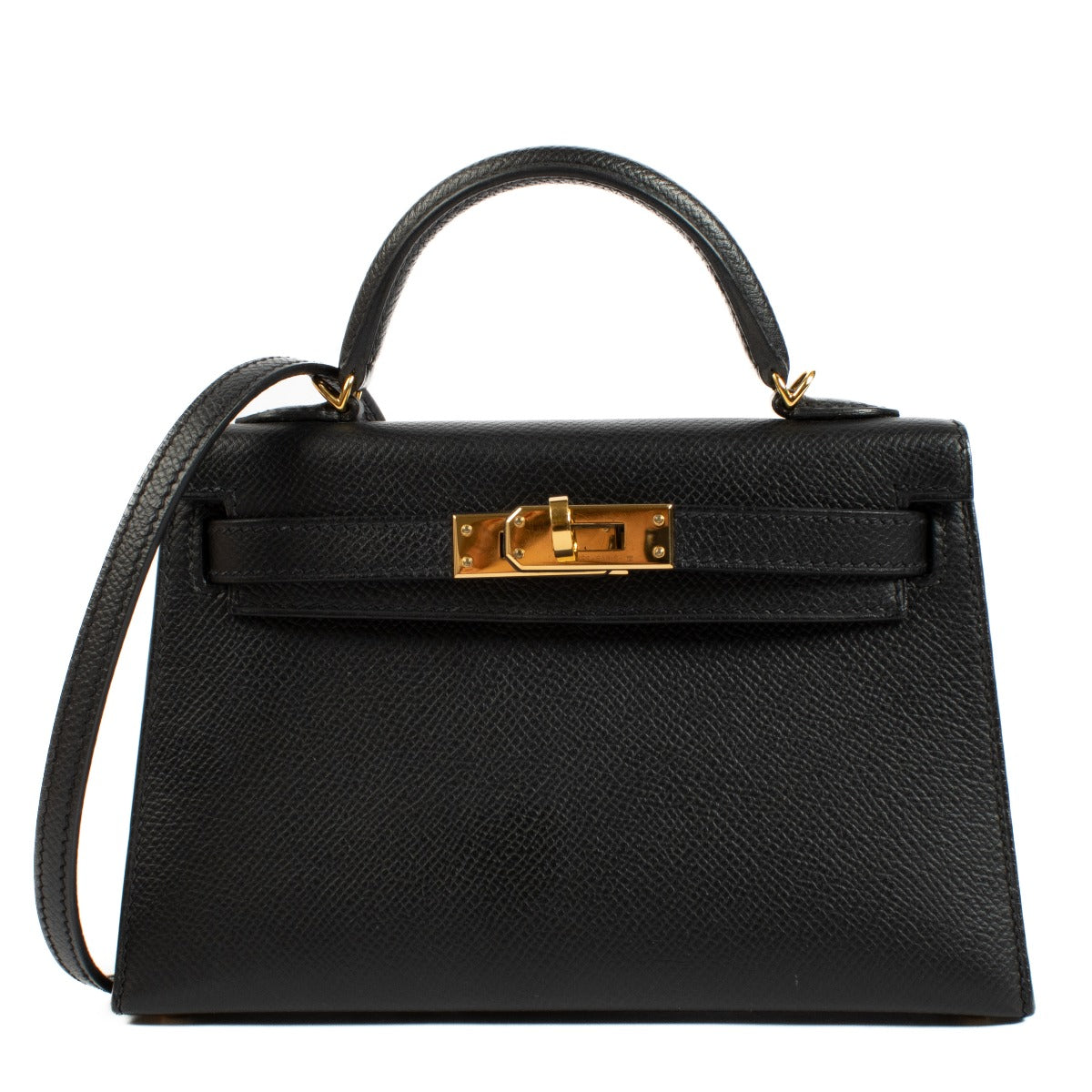 Authentic second hand Hermès Kelly II Mini Black Epsom on www.labellov.com