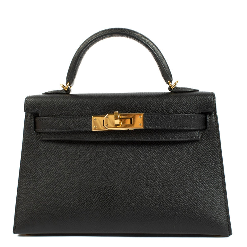 Hermès Kelly Mini Black Epsom GHW