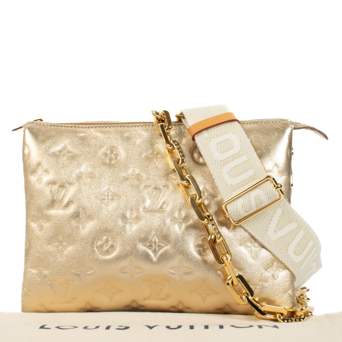 Louis Vuitton Gold Coussin PM