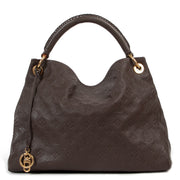 second hand Louis Vuitton Brown Empreinte Leather Artsy Monogram MM Shoulder Bag