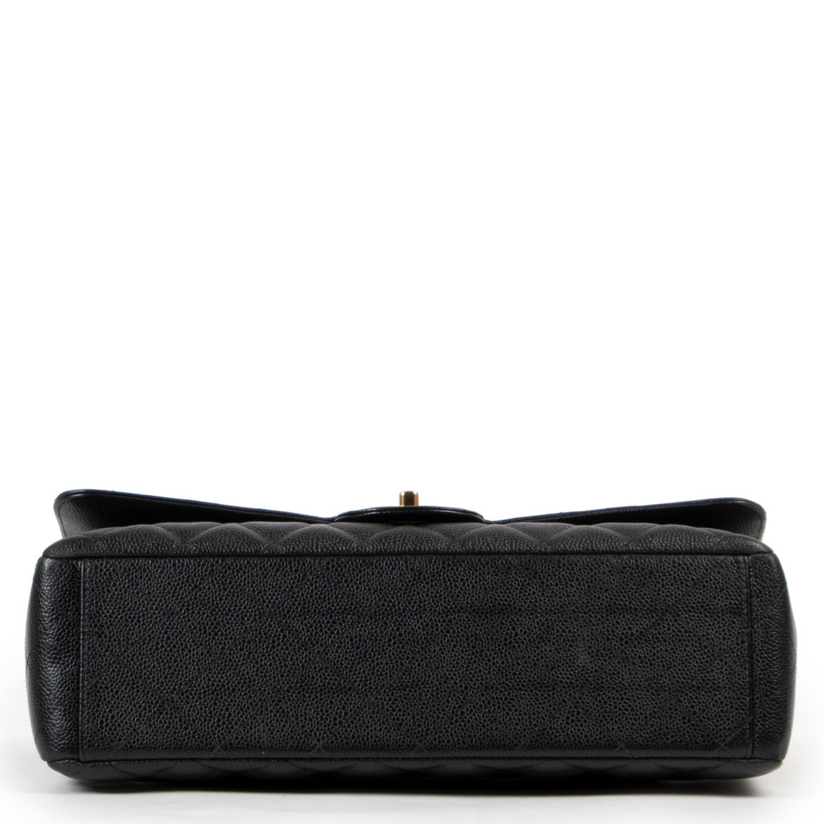 Buy an authentic second hand Chanel Black Caviar Maxi Classic Double Flap Bag as new at Labellov.
