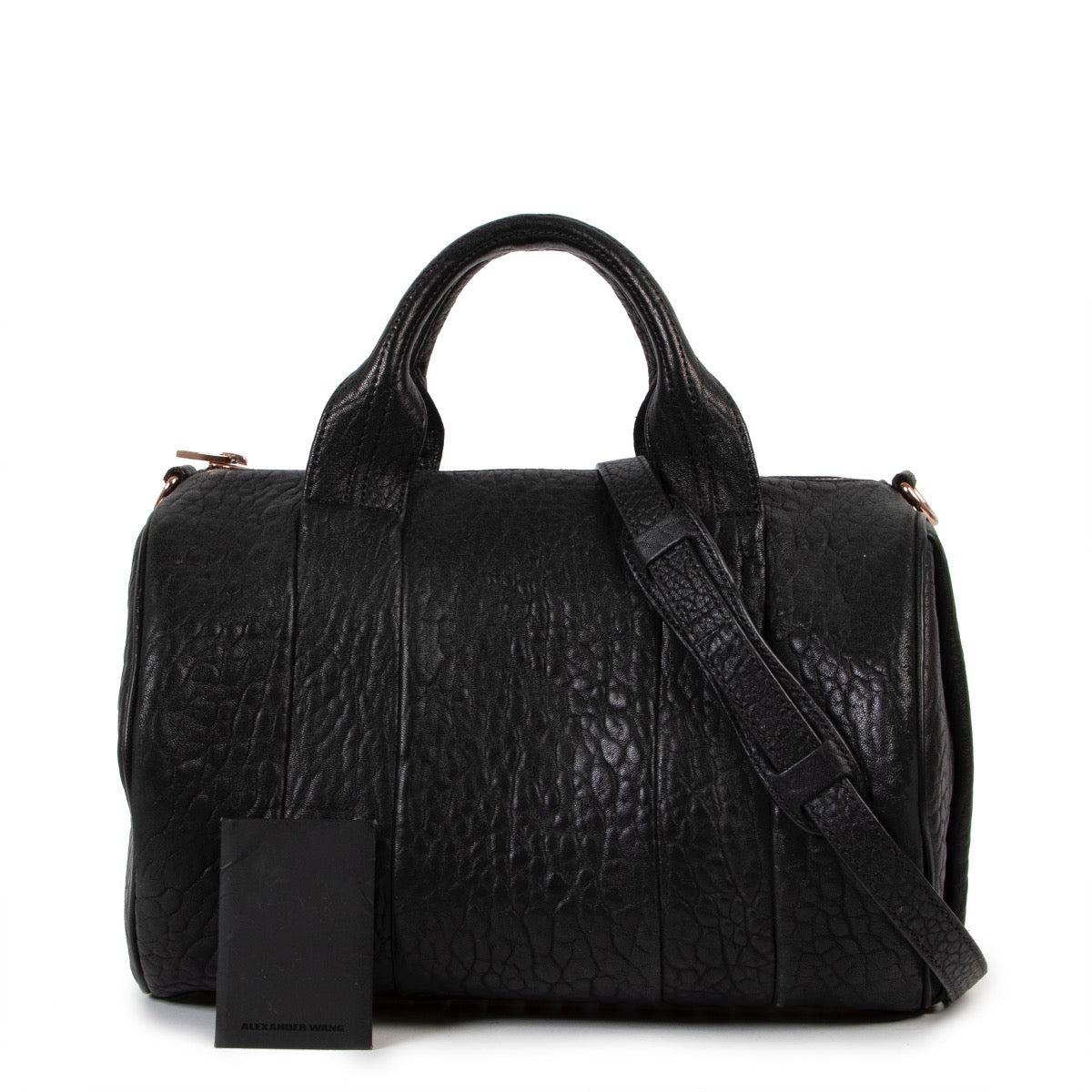 Buy an authentic second hand Alexander Wang Black Leather Rocco Bag in good pre-loved condition at Labellov.
