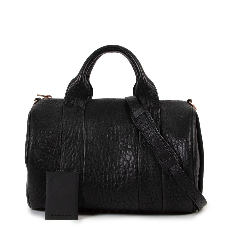 Buy an authentic second hand Alexander Wang Black Leather Rocco Bag in good pre-loved condition at Labellov.
