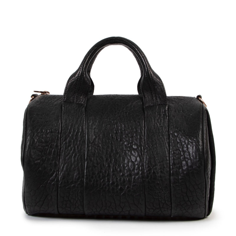 Buy an authentic second hand Alexander Wang Black Leather Rocco Bag in good pre-loved condition at Labellov.