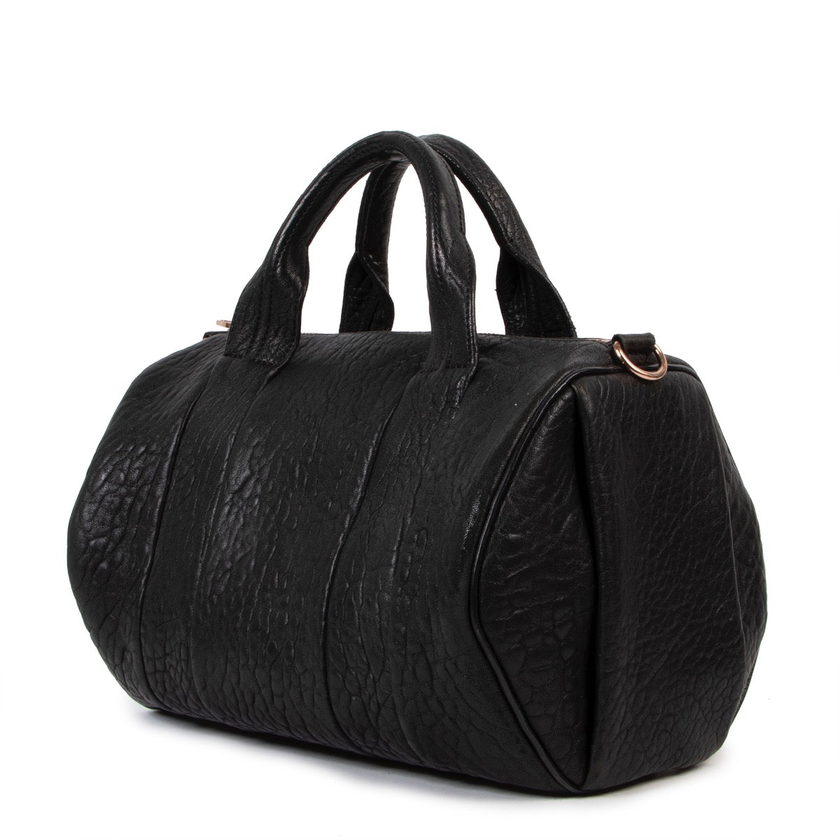 Buy an authentic second hand Alexander Wang Black Leather Rocco Bag in good pre-loved condition at Labellov.