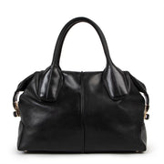 Buy an authentic second hand Tod's Black leather D Styling Bauletto Top Handle in good condition at Labellov