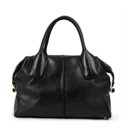 Buy an authentic second hand Tod's Black leather D Styling Bauletto Top Handle in good condition at Labellov