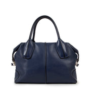 Buy online an authentic second hand Tod's Dark Blue leather D Styling Bauletto Top Handle in very good condition at Labellov in Antwerp