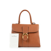 Buy an authentic second hand Delvaux Brillant MM Fauve Top Handle in good pre-loved condition at Labellov
