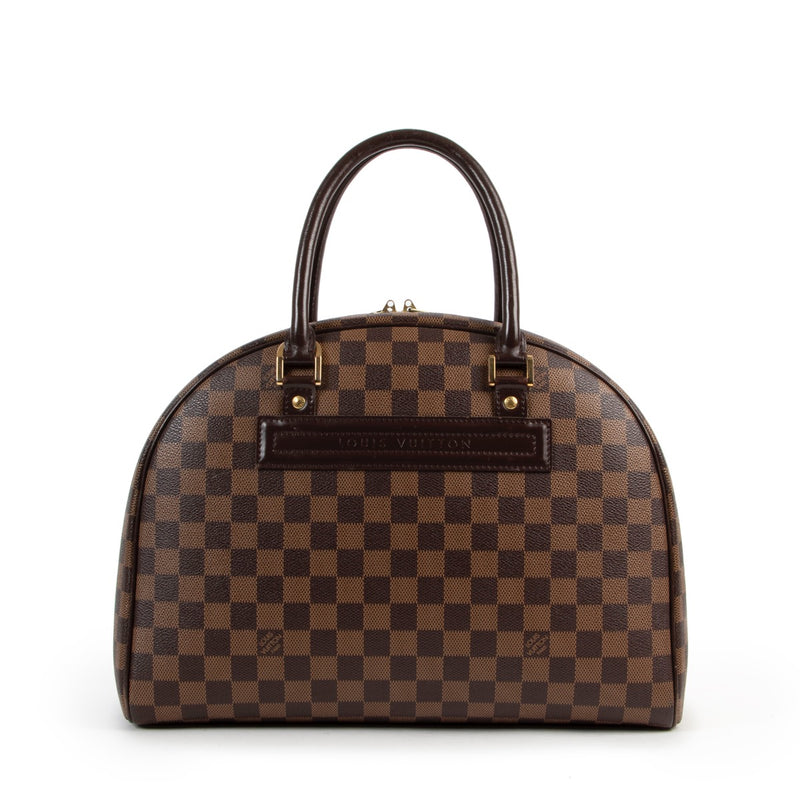 Buy an authentic second hand Louis Vuitton Damier Ebene Nolita Top Handle in excellent condition at Labellov
