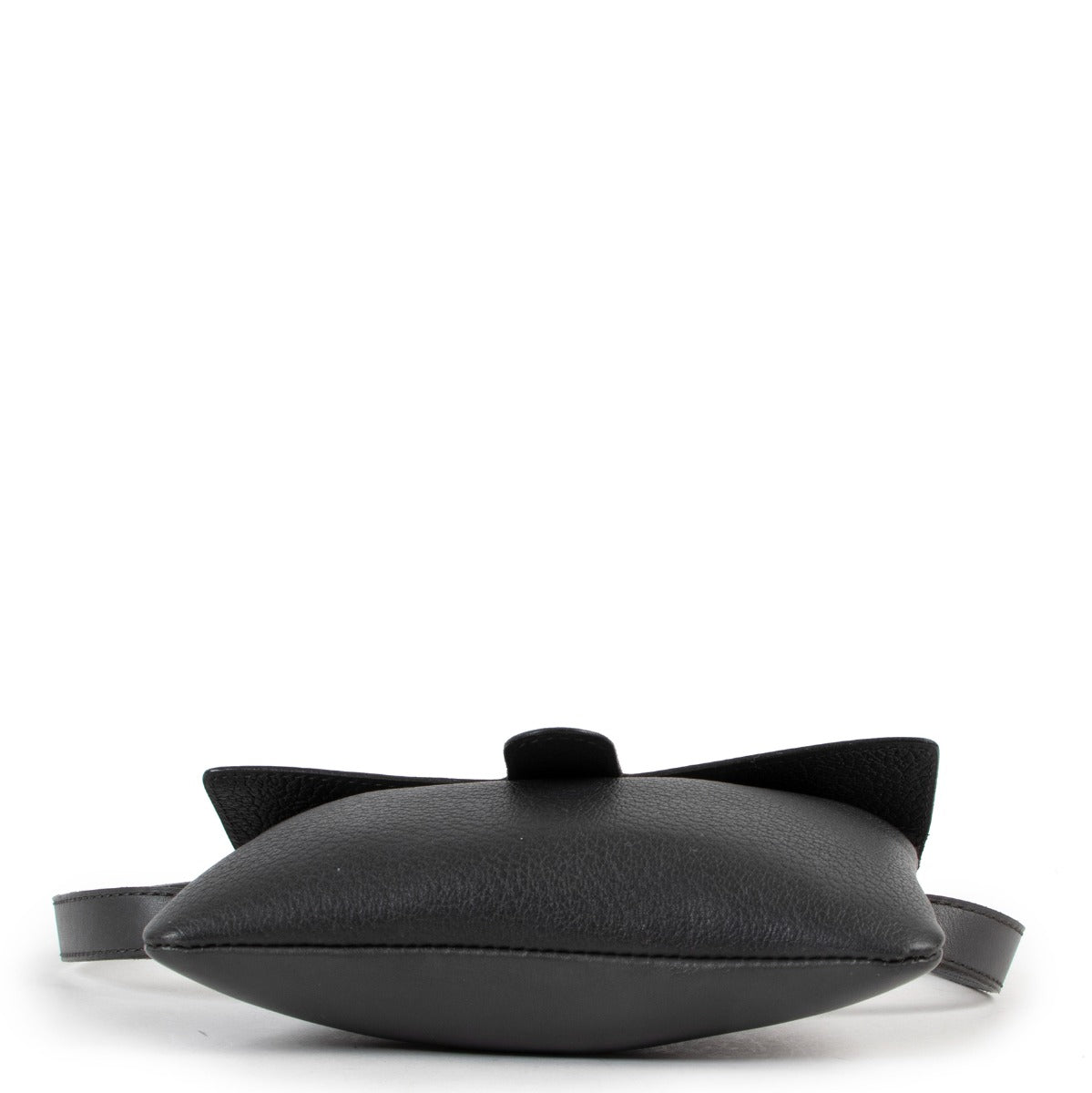 second hand Deux de Delvaux Petrol Leather Belt Bag at Labellov