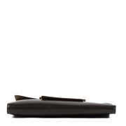 Shop safe online at Labellov in Antwerp, Brussels and Knokke this 100% authentic second hand Delvaux Brown Box Calf Vintage Clutch Bag