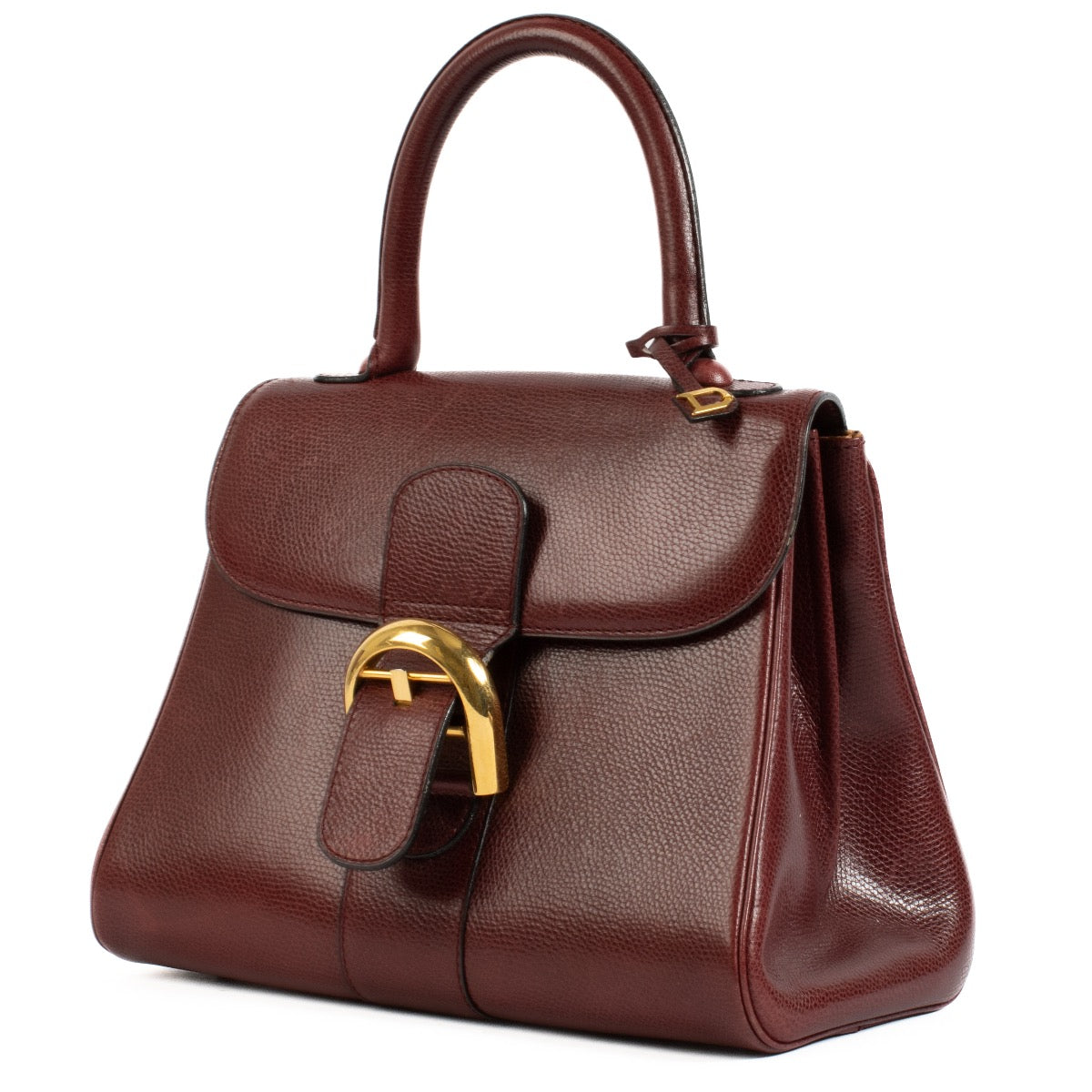 Shop safe online at Labellov in Antwerp, Brussels and knokke this 100% authentic second hand Delvaux Burgundy Vintage Brillant PM Bag